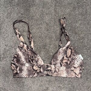 Vitamin A Snake Print Bikini Top